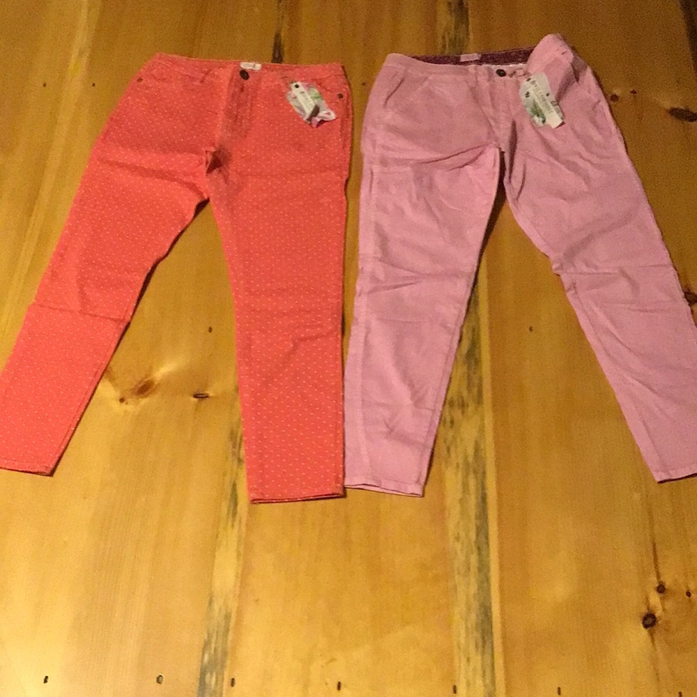 Two pairs of April Cornell pants